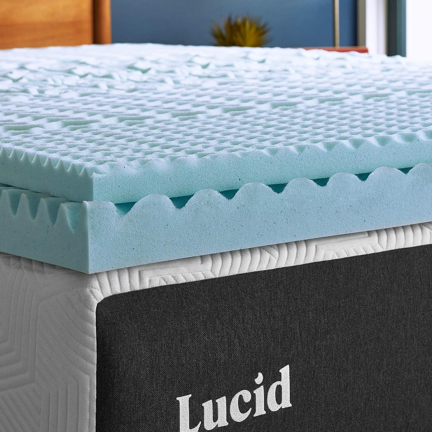 lucid 2 inch mattress topper queen memory foam mattress topper queen 5 zone gel infusion certipur certified foam - 5 Best Mattress Toppers for Airbnb: Enhance Guest Comfort