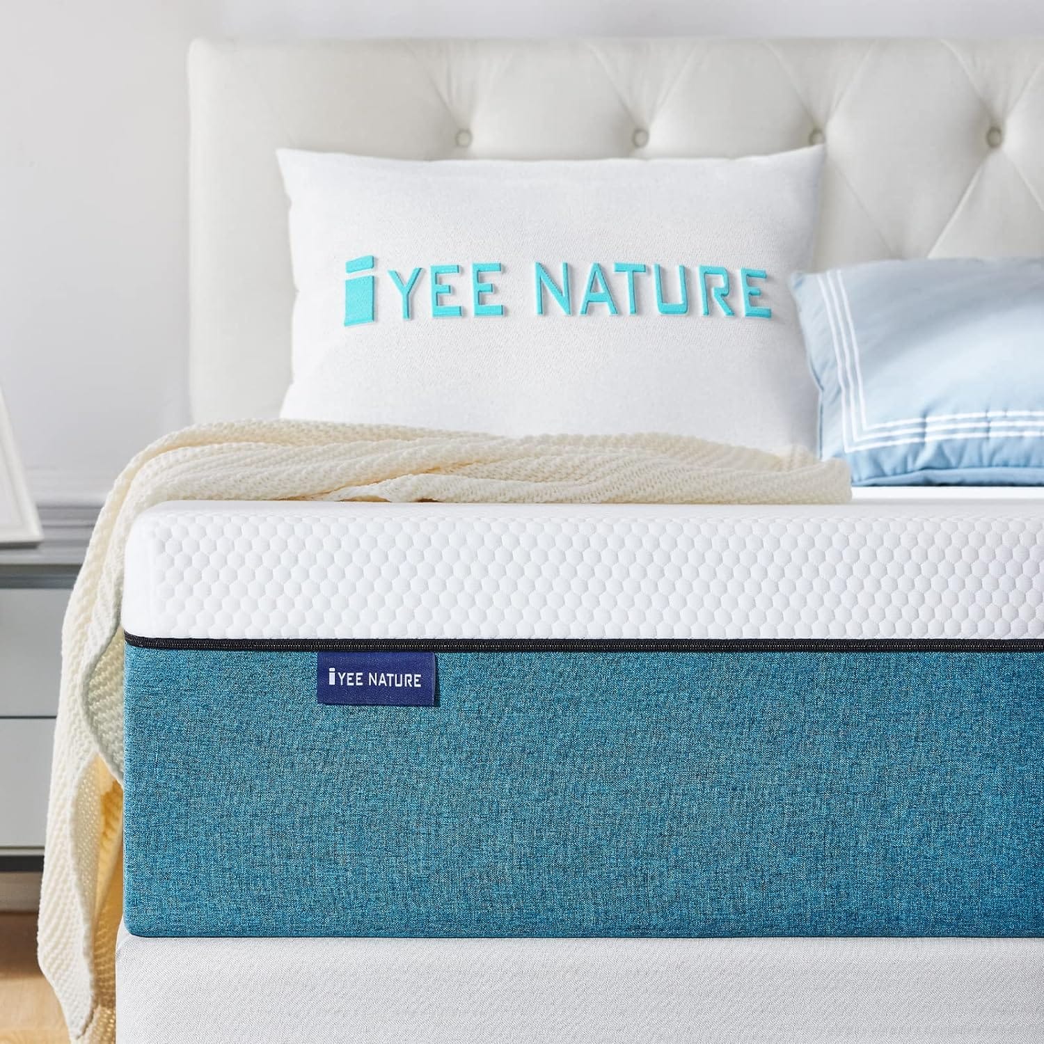 IYEE NATURE Twin Size Mattress 8 inch Memory Foam Mattress/CertiPUR-US Certified Foam Bed Mattress in a Box Medium Firm Foam Mattresses Twin Mattress 8 Inch39*75*8 : Home  Kitchen