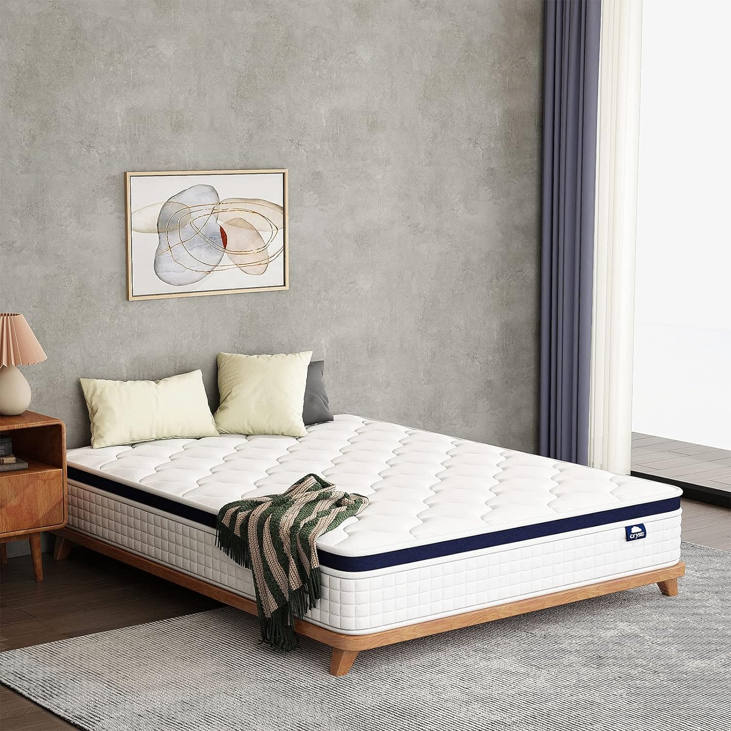 crystli 12 inch full size mattress bed in a box hybrid mattress with zero pressure foam innerspring mattress for pressur 1 - Crystli Mattress Review - Superior Comfort & Support