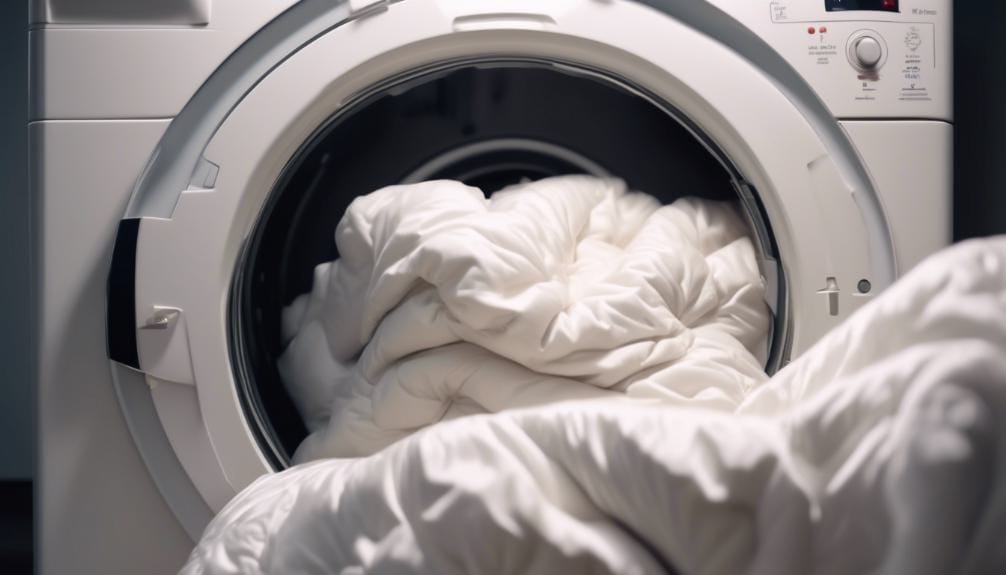 duvet in the dryer