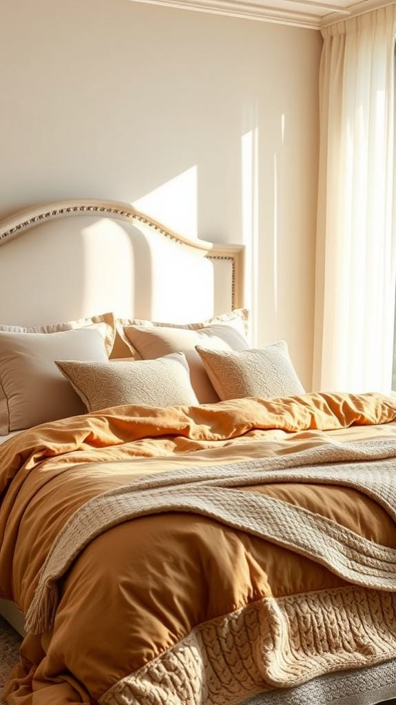 neutral earthy tones bedding