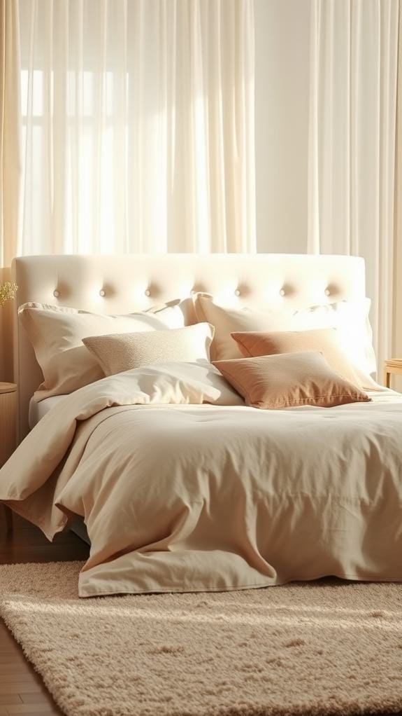 neutral toned bedding set