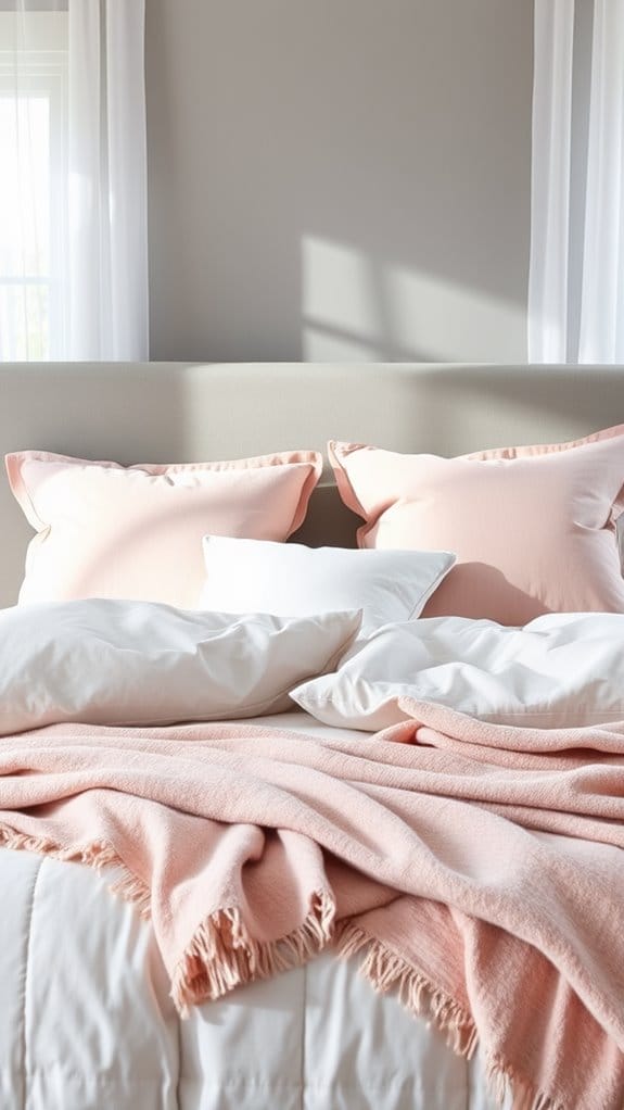 soft blush accents everywhere