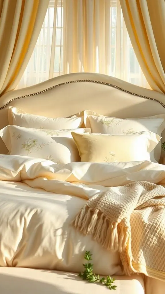 What Color Bedding Goes With Cream Headboard: 50 Unique Ideas You’ll Love 10 soft hued bed linen