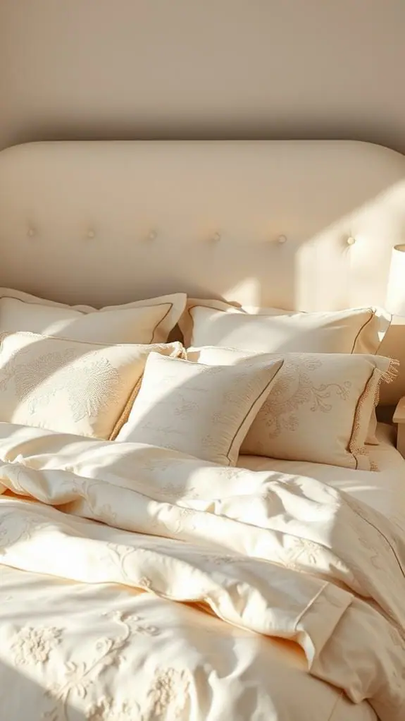 What Color Bedding Goes With Cream Headboard: 50 Unique Ideas You’ll Love 20 sweet soft luxurious comfort