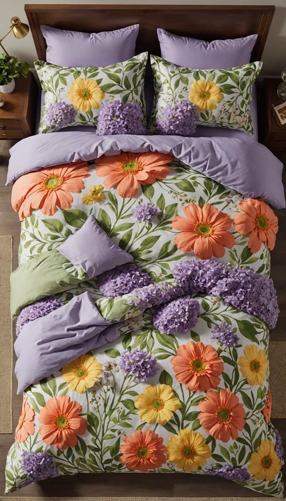 floral duvet cover set