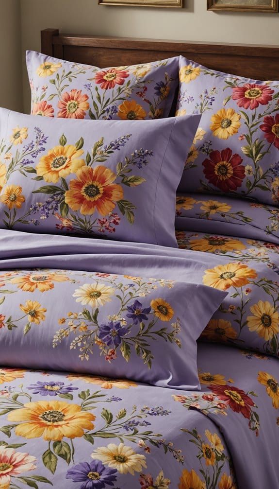 floral queen bed sheets