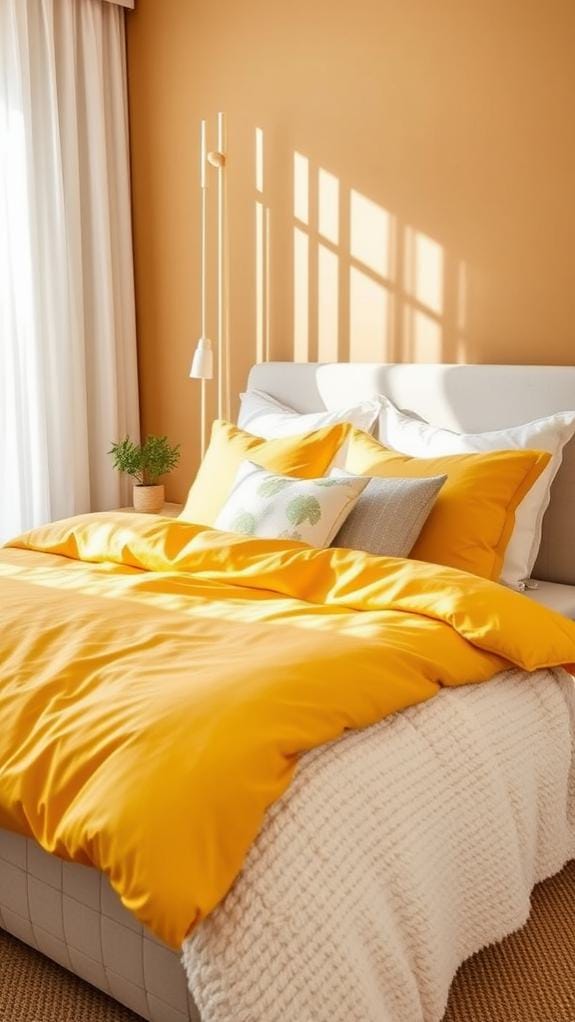 vibrant mustard yellow hue