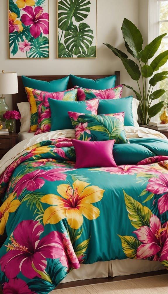 vibrant tropical floral collection