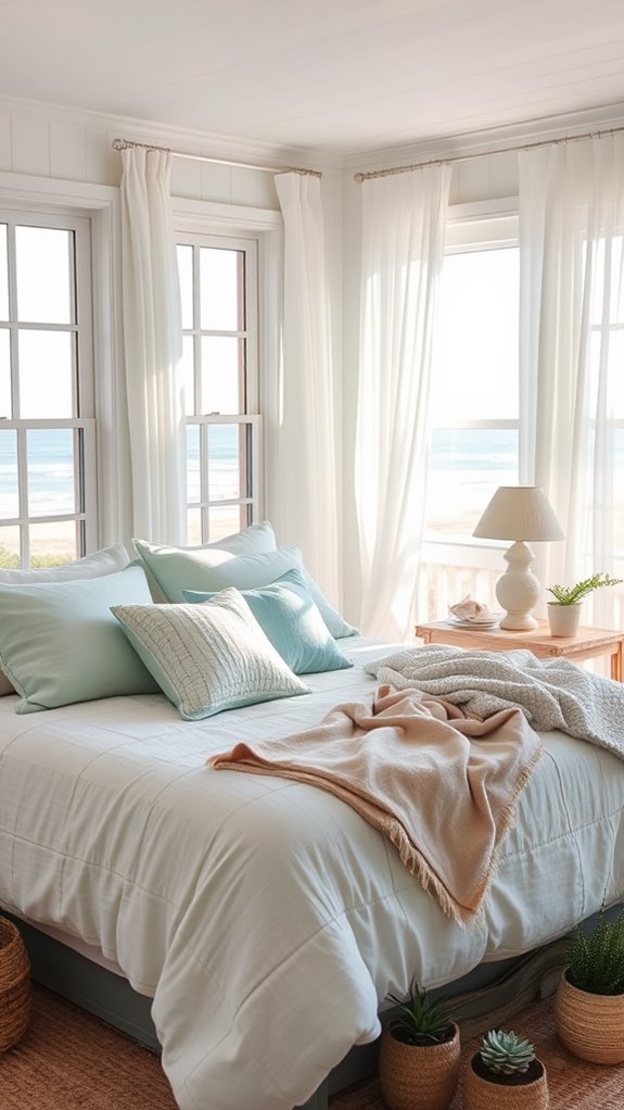 beach inspired comfortable linens