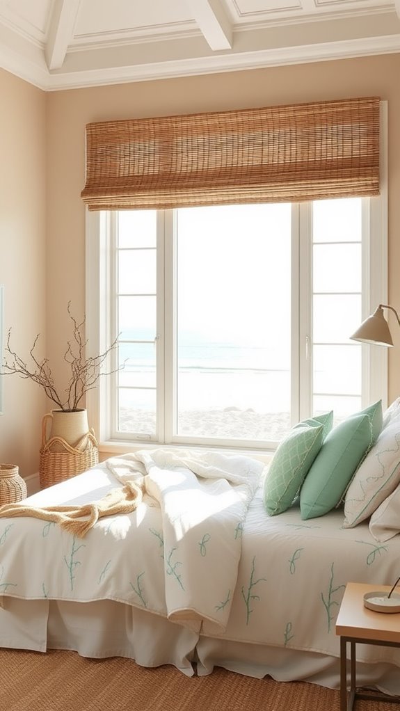 coastal natural rattan shades