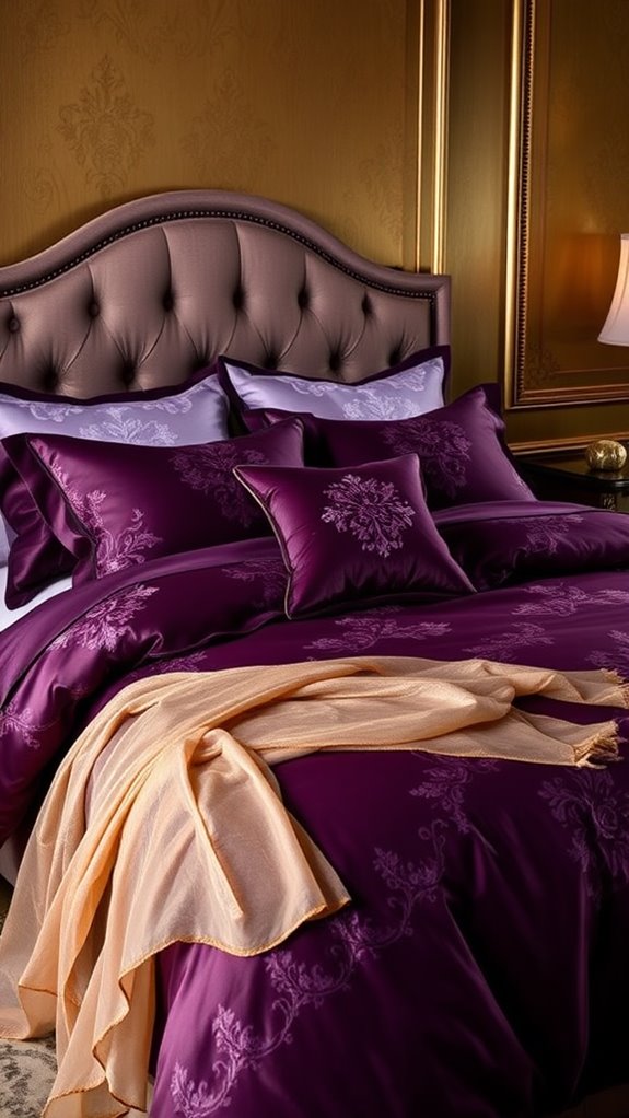 elegant deep purple hue