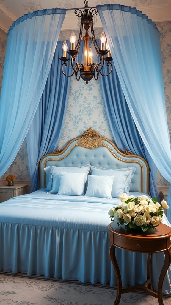 elegant draped sleeping sanctuary