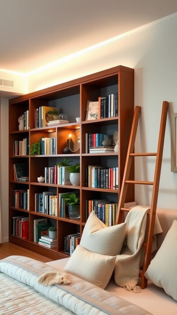 guest room shelf organization