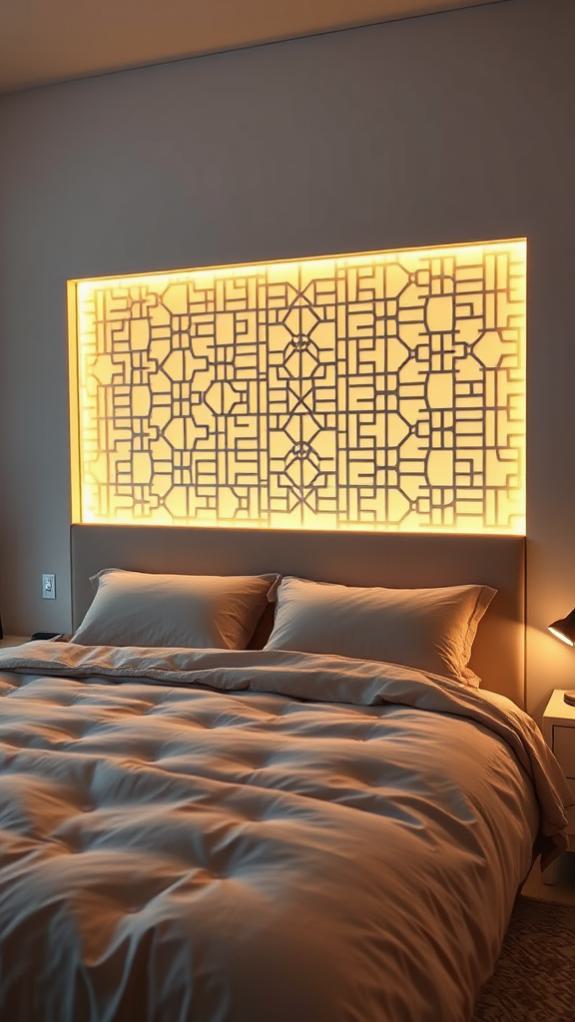 illuminated headboard designs