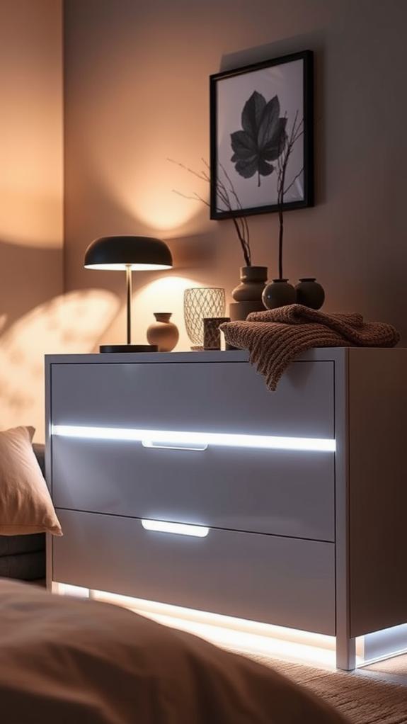 innovative lighting for dressers