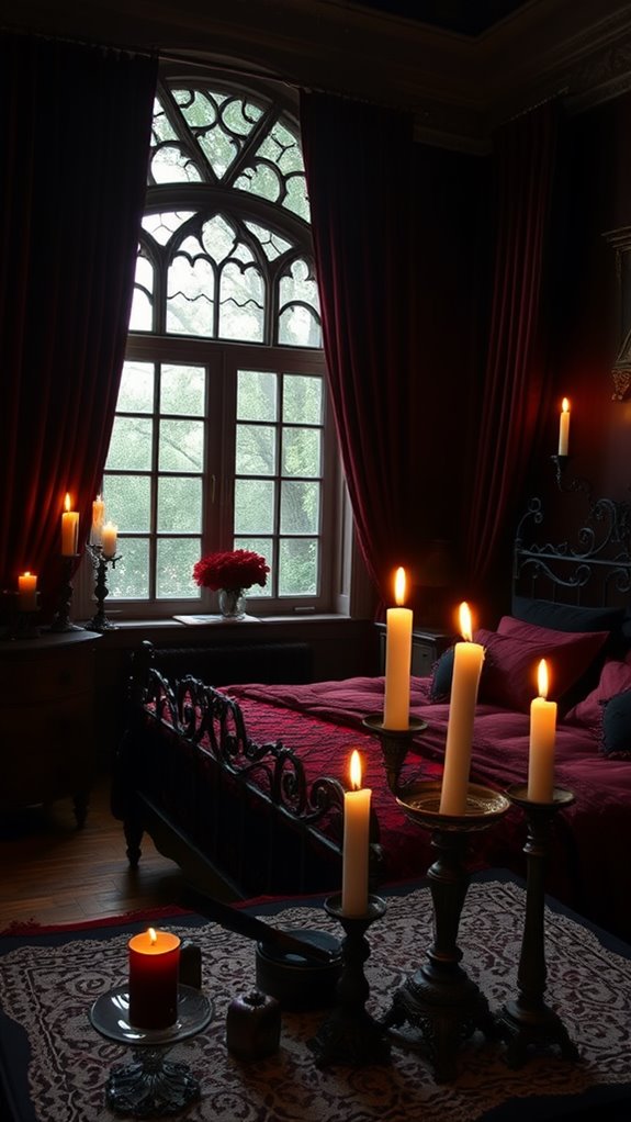 intimate ambiance with candles