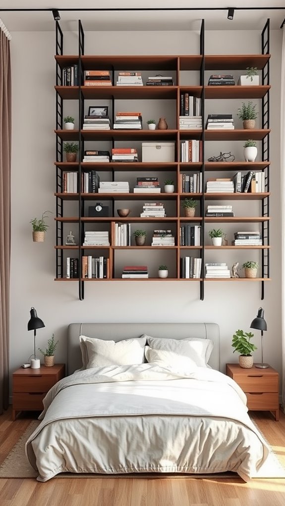 maximize storage with shelving