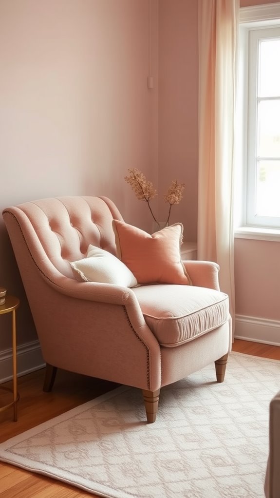 pink accent chairs collection