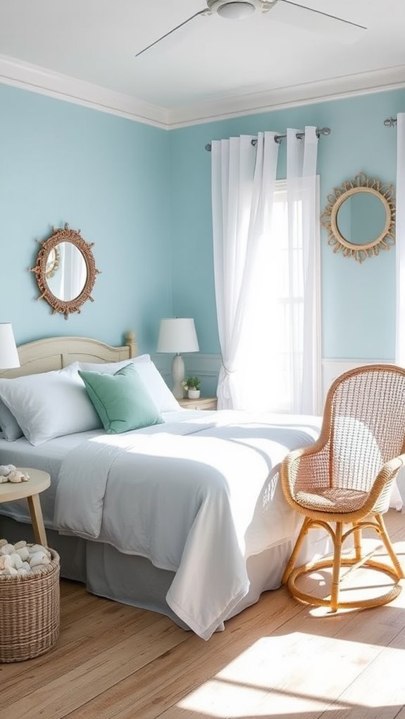 serene ocean inspired bedroom designs