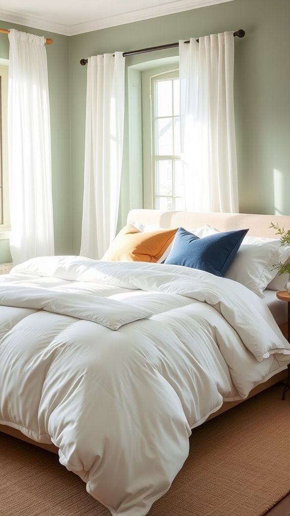 soft clean cozy bedding