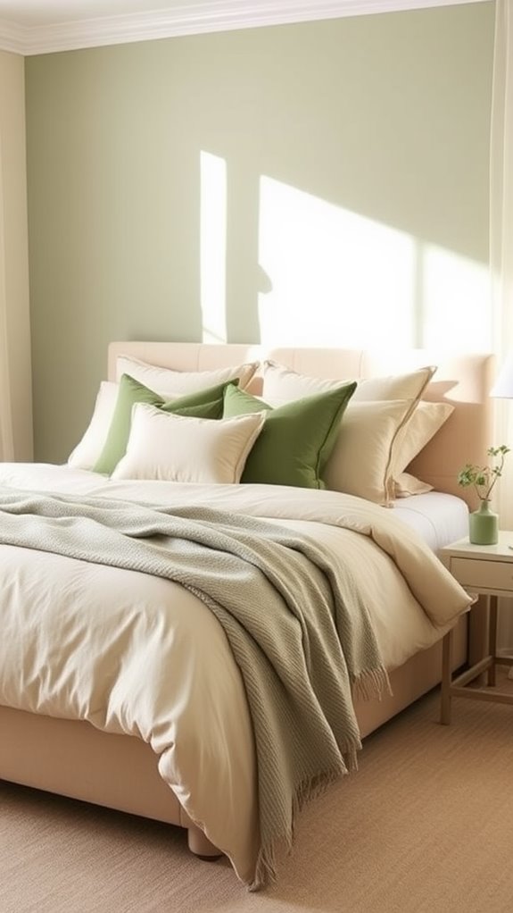 soft muted green hue