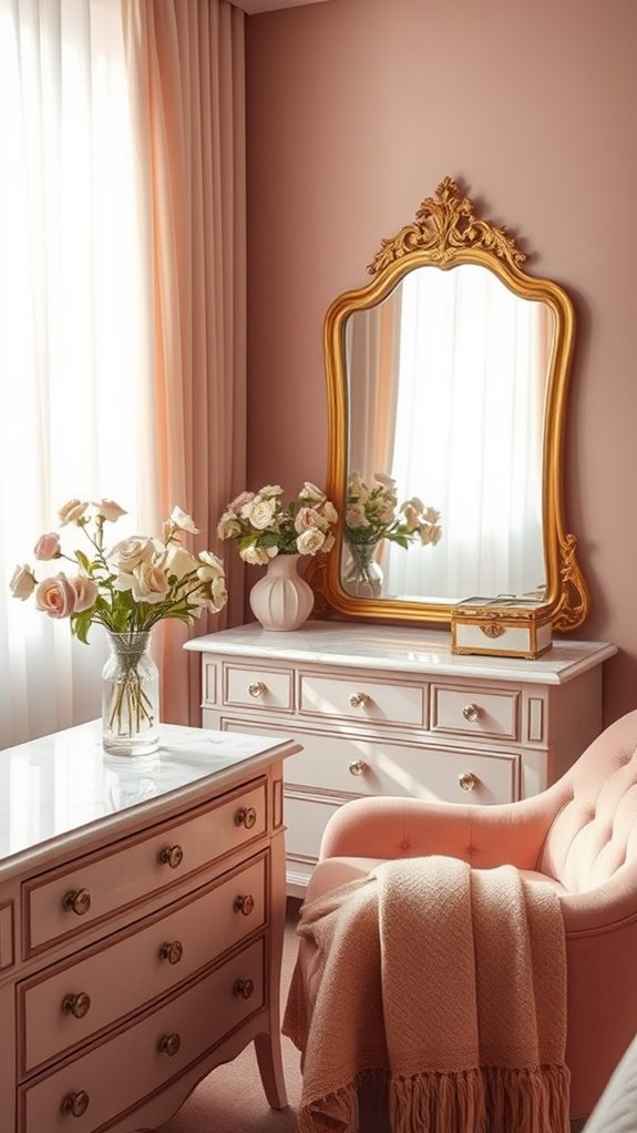 stylish makeup display spaces