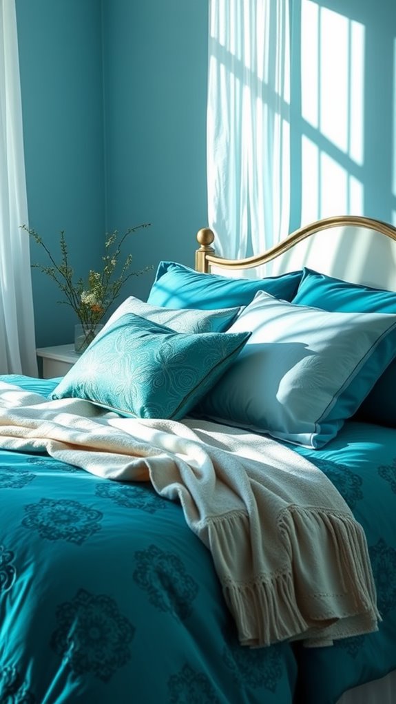 teal bedding set options