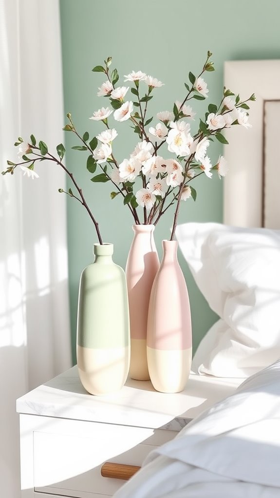 beautiful ceramic vase arrangements