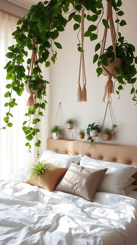 botanical overhead bedroom decor