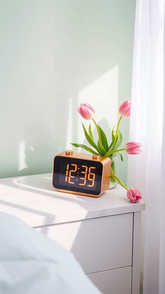 clock options for nightstand