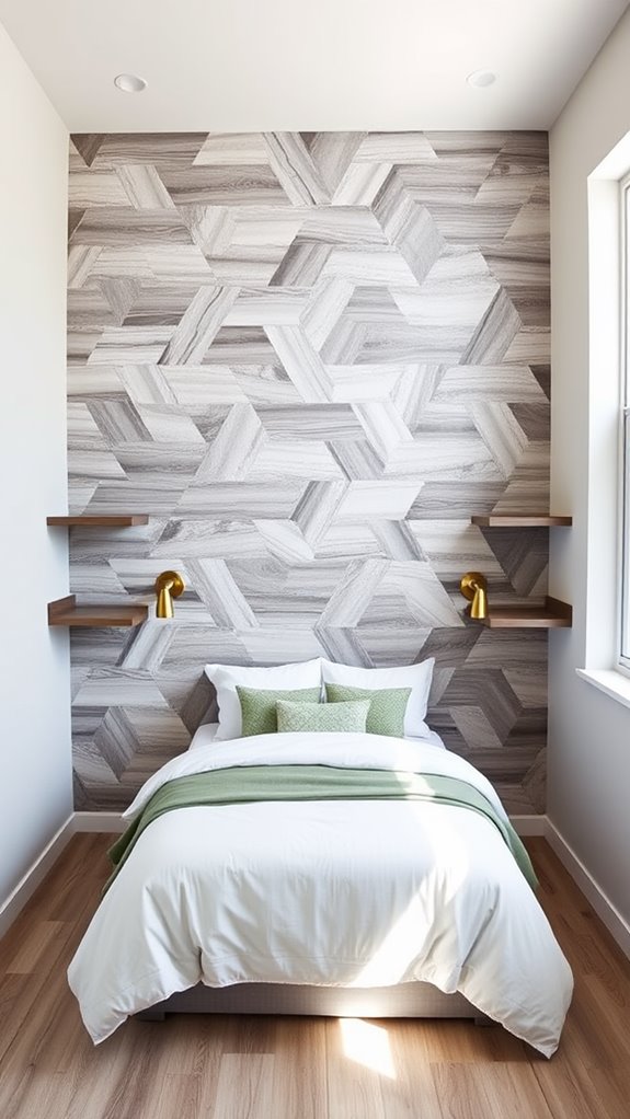 custom headboard accent wall