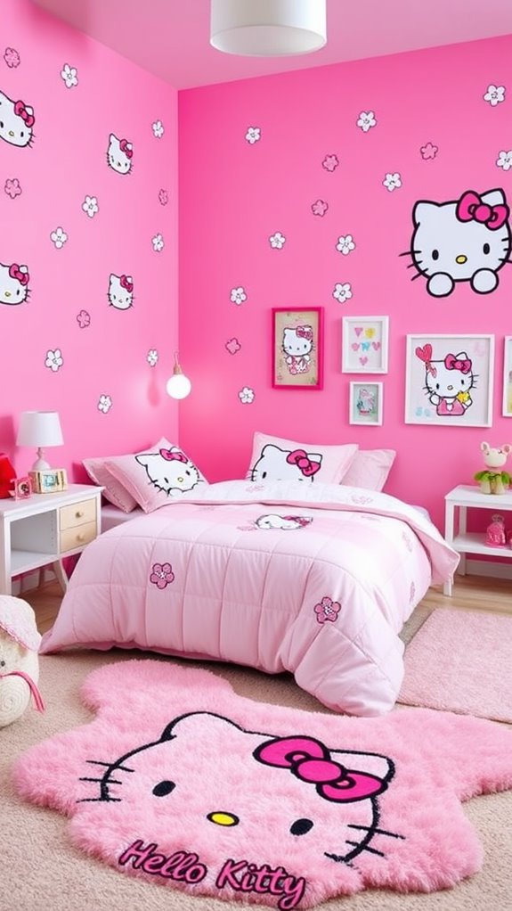 cute hello kitty bedding