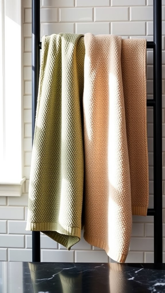 earthy color towel options