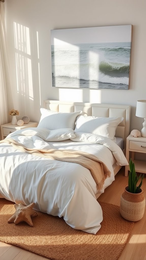 elegant neutral linen bedding