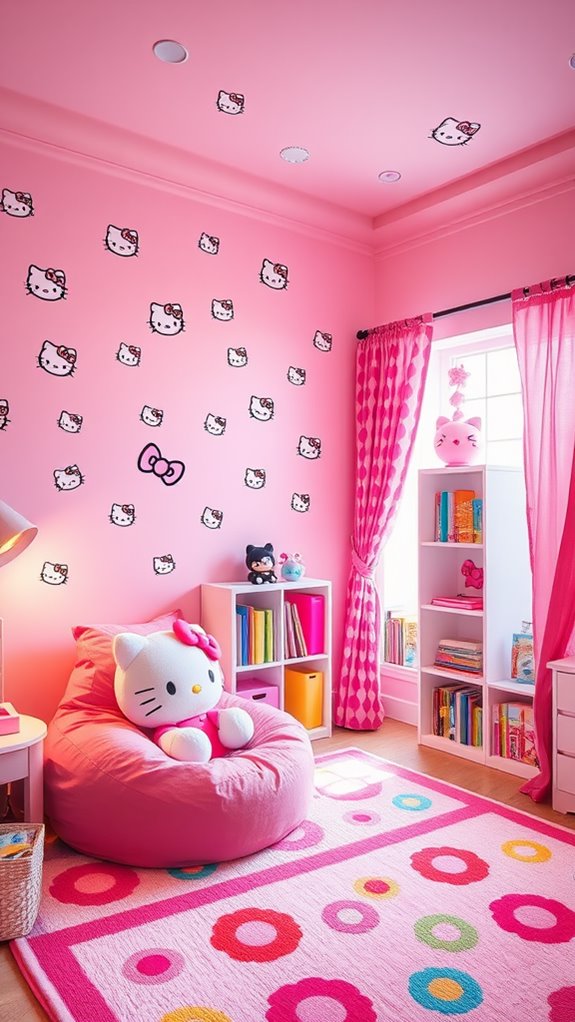 hello kitty themed playroom