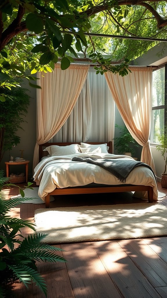 nature themed canopy bed