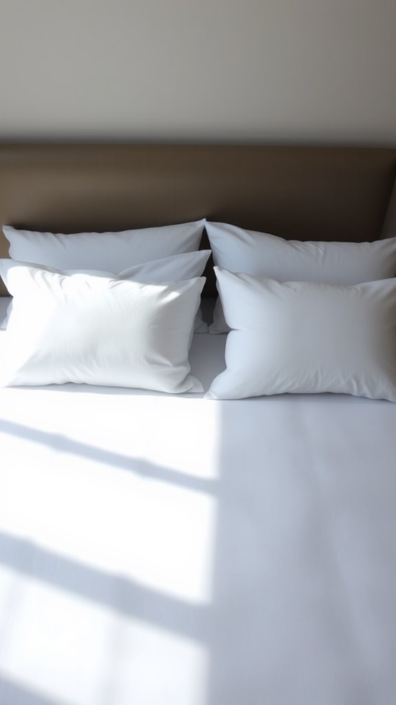 queen bed pillow size