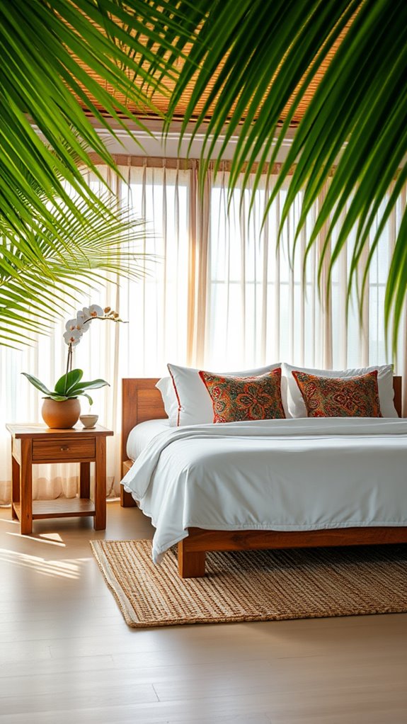 tranquil tropical relaxation space