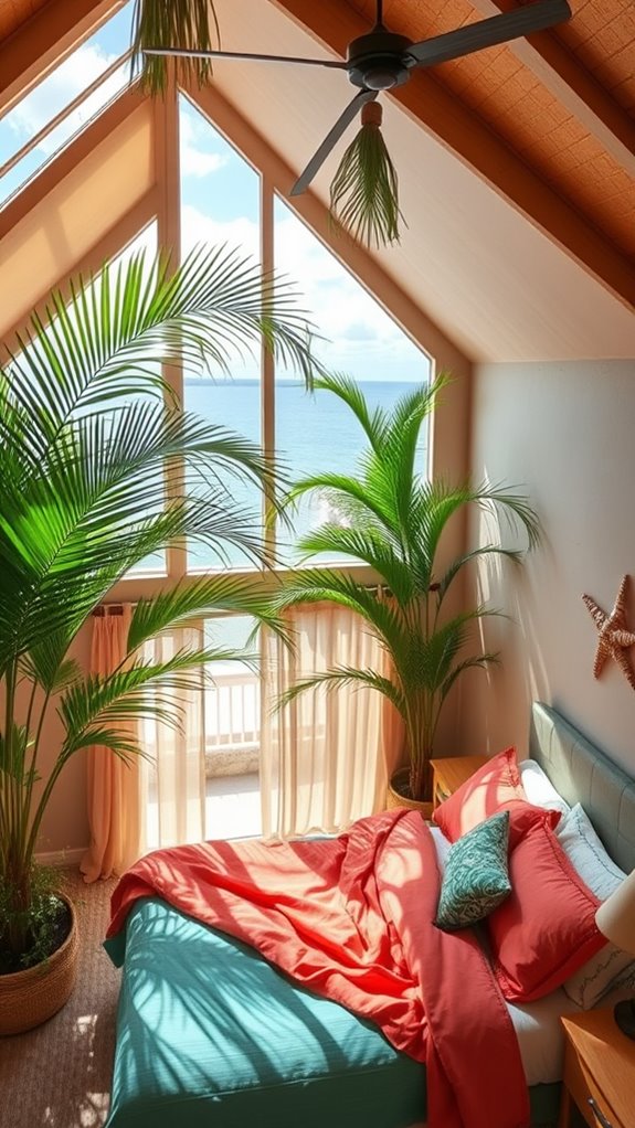 tropical paradise living space