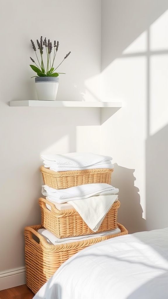 woven basket organization ideas