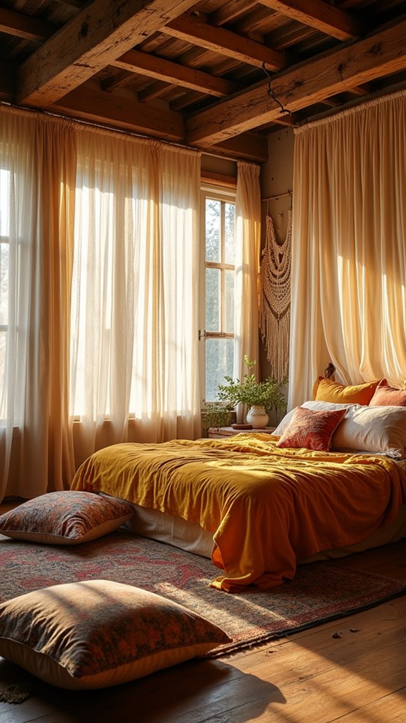 33 Creative Cluttered Bedroom Aesthetic Must-Sees 16 bohemian textile wall decor