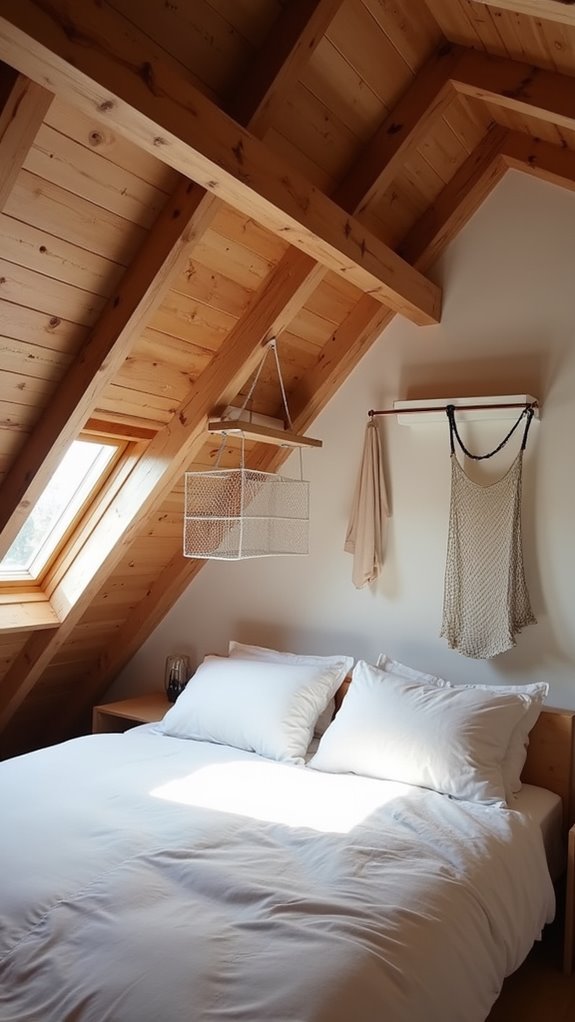 33 Low Ceiling Attic Bedroom Ideas Full of Charm 30 ceiling mounted storage solutions
