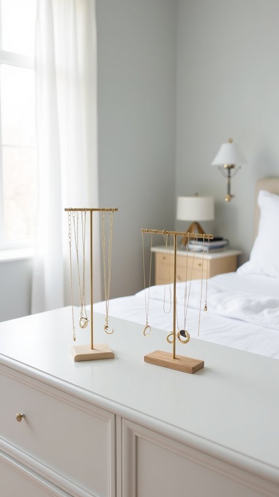 33 Chic Single Woman Bedroom Ideas to Inspire You 30 chic minimal jewelry display