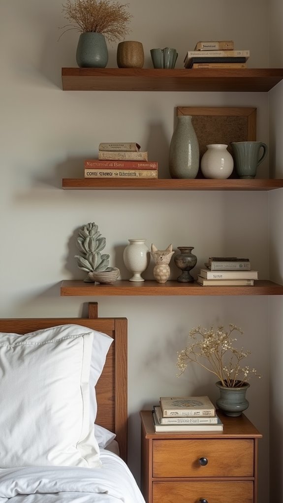 33 Creative Cluttered Bedroom Aesthetic Must-Sees 12 curated personal shelf displays