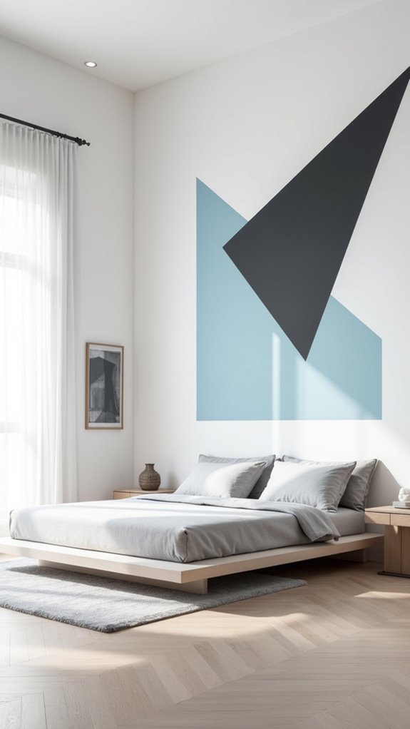 33 Chic Single Woman Bedroom Ideas to Inspire You 28 dynamic geometric wall accents
