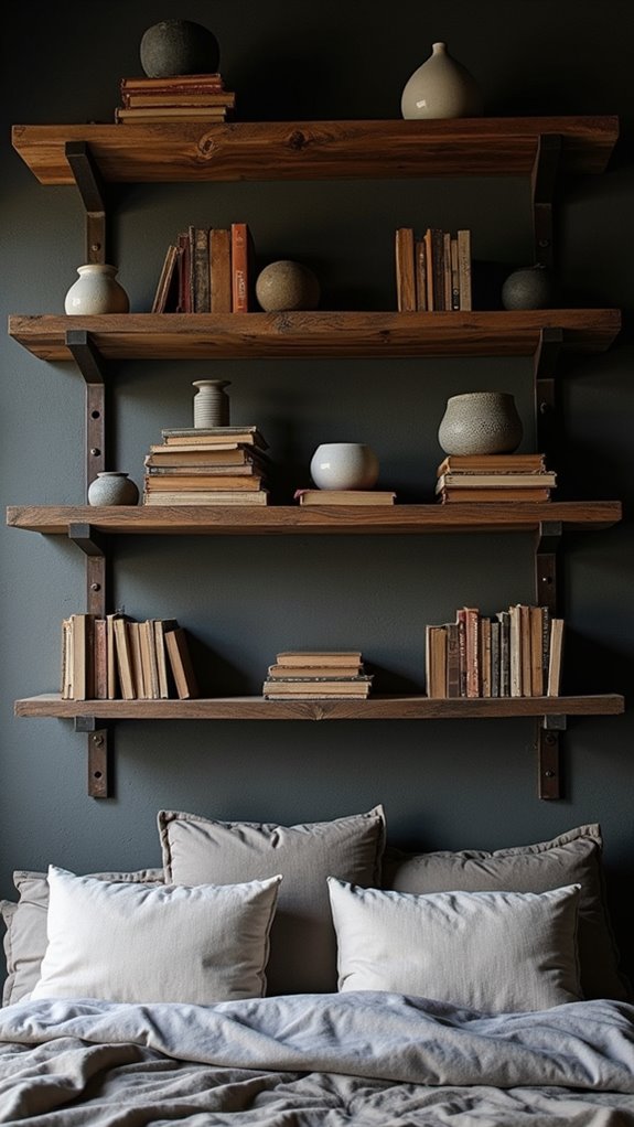 33 Creative Cluttered Bedroom Aesthetic Must-Sees 15 industrial chic storage solution