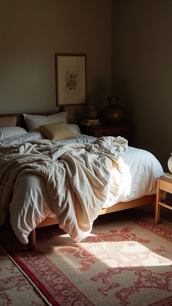 33 Creative Cluttered Bedroom Aesthetic Must-Sees 27 layered rug styling tips
