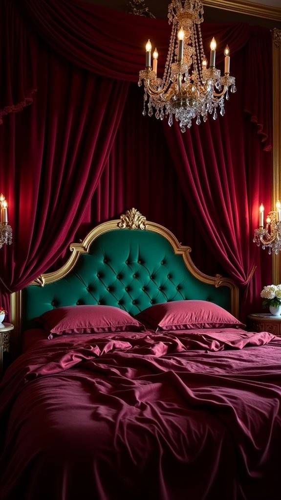33 Stunning Dark Feminine Bedroom Looks to Love 10 luxurious burgundy bedroom elegance