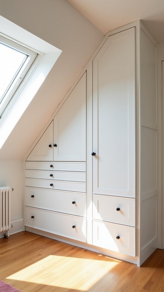 33 Low Ceiling Attic Bedroom Ideas Full of Charm 22 maximize attic closet space